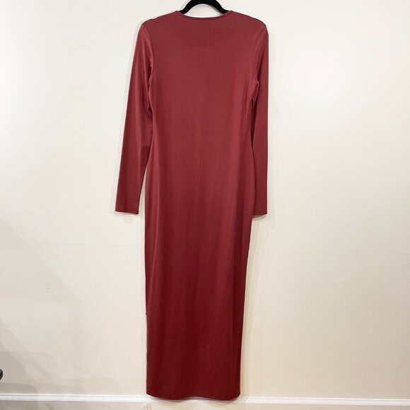 New Reformation Tommie Knit Maxi Dress Chianti Red Medium $198 - Picture 6 of 10